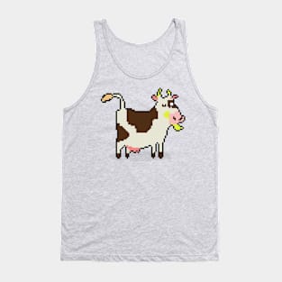 Pixel Perfection Cow Tank Top